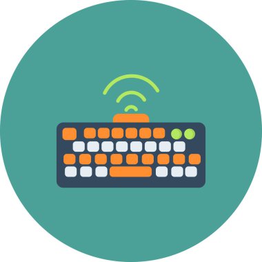 Klavye simgesi vektör illüstrasyonu