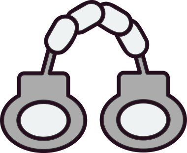 Kelepçe web simgesi basit illüstrasyon