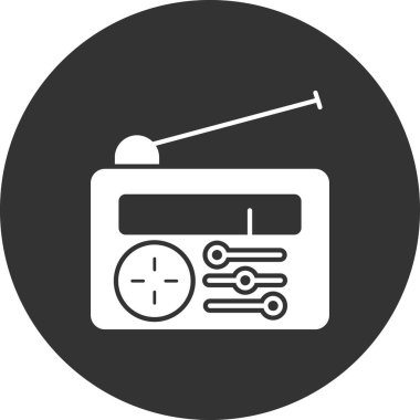 radyo simgesi vektör illüstrasyonu