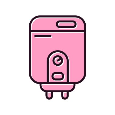 Su ısıtıcısının vektör illüstrasyonu