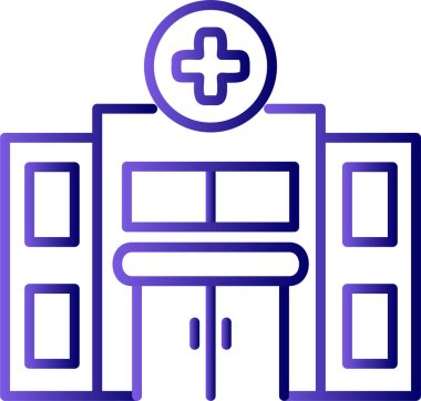 Hastane Simgesi Vektör İllüstrasyonu