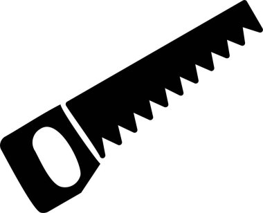 El testeresi. Web simgesi basit illüstrasyon