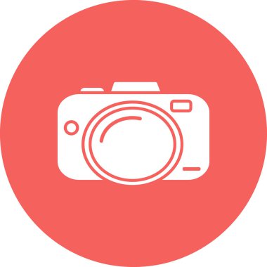 kamera simgesi vektör illüstrasyonu