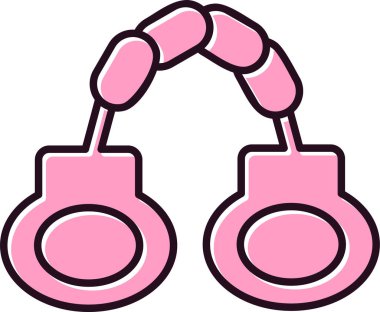 Kelepçe web simgesi basit illüstrasyon