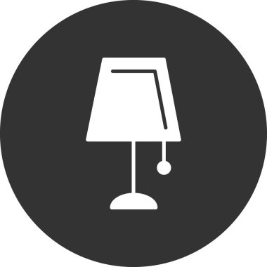 Işık lambası, basit düz çizgi simgesi, sembol. vektör çizimi izole edildi   