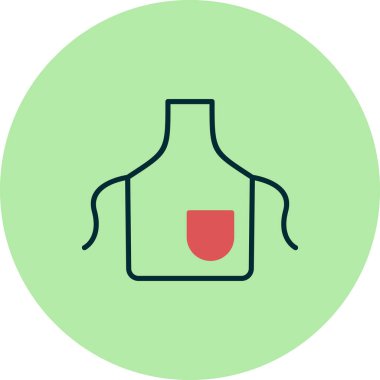 önlük simge vektör çizim