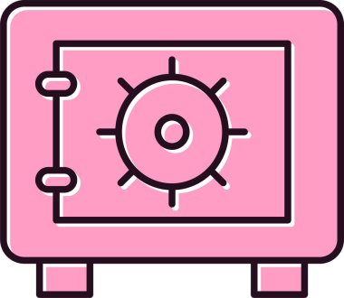 Güvenli kutucuk vektör illüstrasyonu