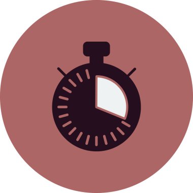 Kronometre Web simgesi basit illüstrasyon 