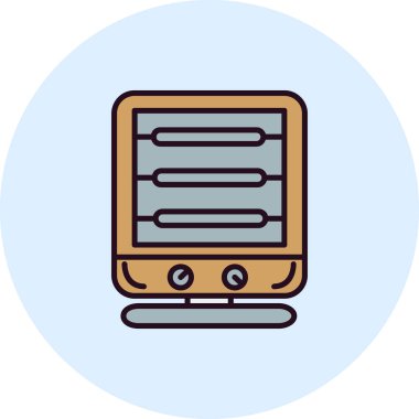 Isıtıcının vektör çizimi