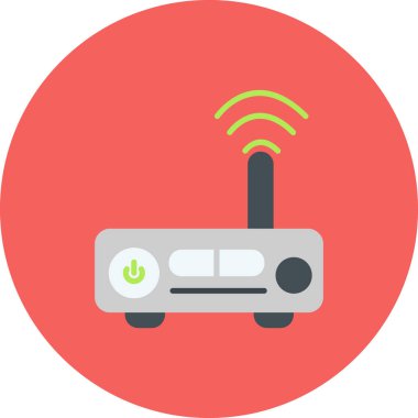 kablosuz yönlendirici vektör çizgisi simgesi, Modem 