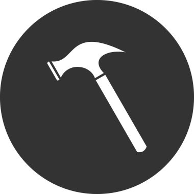 Çekiç. Web simgesi basit illüstrasyon 