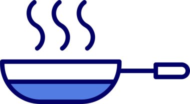 Kızarma. Web simgesi vektör illüstrasyonu