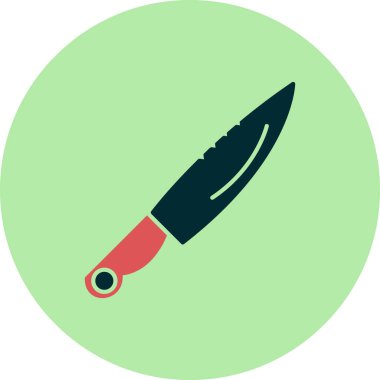 Bıçak. Web simgesi basit illüstrasyon 