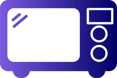 Mikrodalga fırın. Basit resimleme 