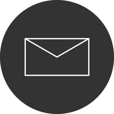 zarf web simgesi, vektör illüstrasyonu  