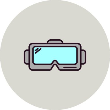 Gözlükler. Web simgesi basit illüstrasyon