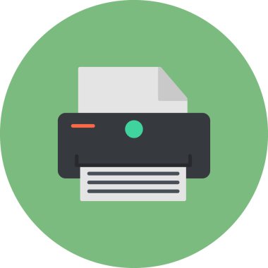 Yazıcı. Basit ağ simgesi