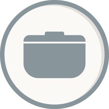 Tencere simgesinin vektör illüstrasyonu