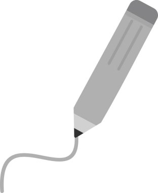 Kalem vektörü simgesi, çizimin modern basit gösterimi 