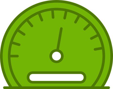 Moda biçimi izole edilmiş arkaplanda hız göstergesi simgesi