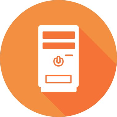 Cpu kulesinin vektör çizimi