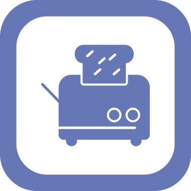 tost makinesi vektör illüstrasyonu