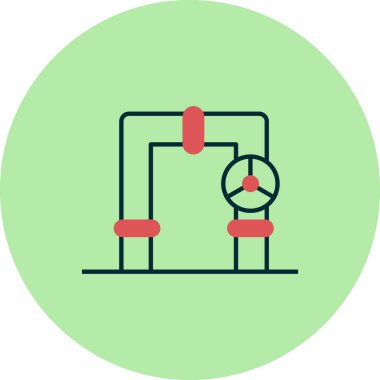 Valf simgesinin vektör illüstrasyonu 