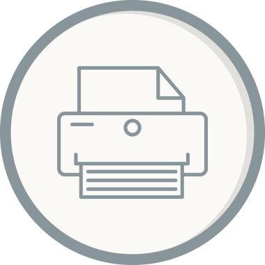 Yazıcı. Basit ağ simgesi