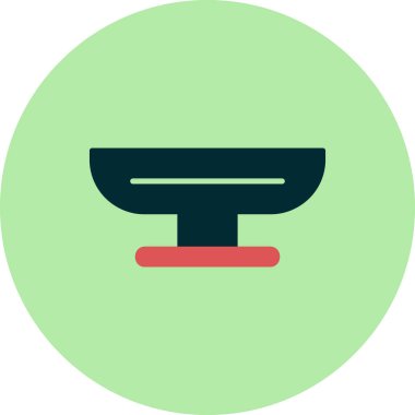 ağırlık ölçeği simgesi, vektör illüstrasyonu