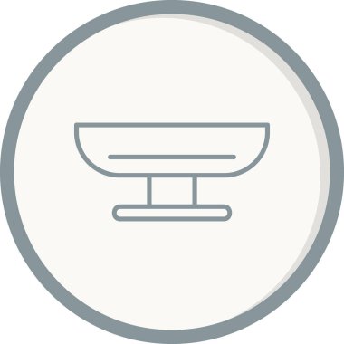 ağırlık ölçeği simgesi, vektör illüstrasyonu