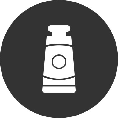 Yağlı boya tüp simgesinin vektör çizimi