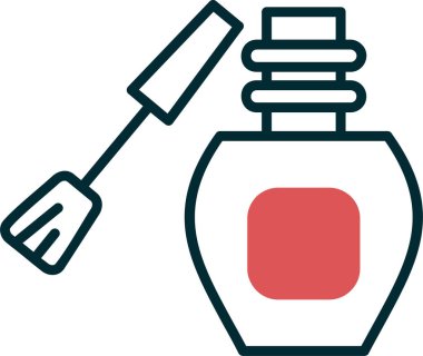 Tırnak cilası. Basit resimleme