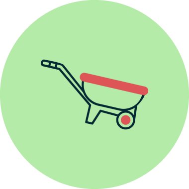 tekerlek barrow simge vektör çizim