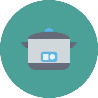 Modern pirinç pişirme ikonunun vektör illüstrasyonu 