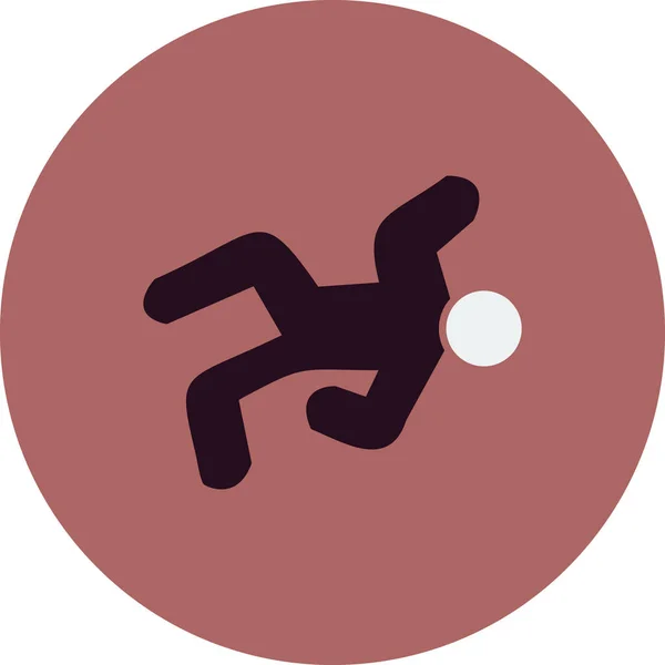 Crime Scene Web Icon Simple Illustration — 图库矢量图片