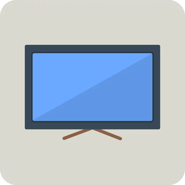Televizyon Ikonu Vektör Çizim — Stok Vektör