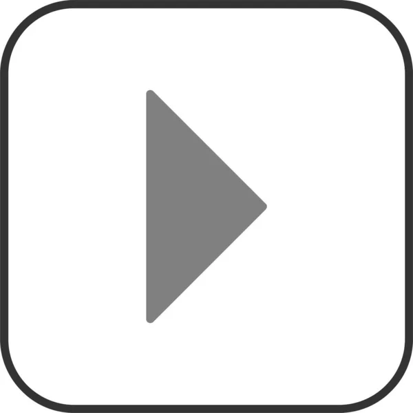 Vector Illustration Video Play Button — Vector de stock