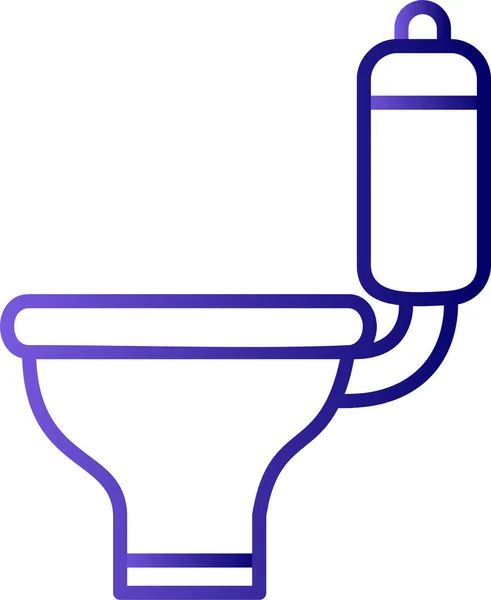 Туалет Веб Іконка Проста Ілюстрація — стоковий вектор