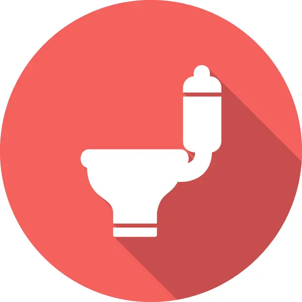 Toilet Web Icon Simple Illustration — Stock Vector