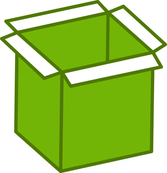 Icône Boîte Carton Illustration Vectorielle — Image vectorielle