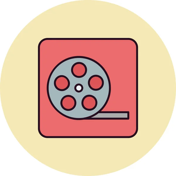 Illustration Vectorielle Bobine Film — Image vectorielle
