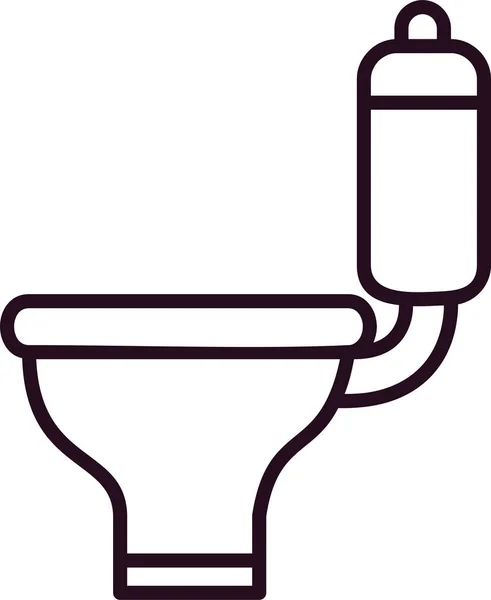 Toilet Web Icon Simple Illustration — Archivo Imágenes Vectoriales