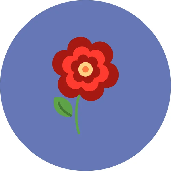 Απεικόνιση Διανύσματος Εικονιδίου Λουλουδιού — Διανυσματικό Αρχείο