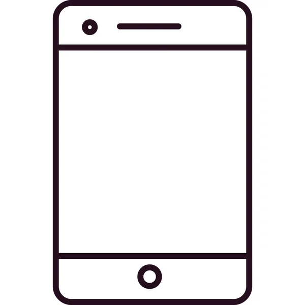 Smartphone Icon Vector Illustration Design — Stock Vector