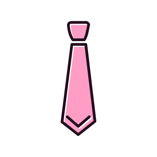 Krawatte Symbol Vektor Abbildung — Stockvektor