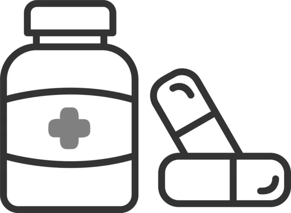 Illustration Der Medizin Ikone — Stockvektor