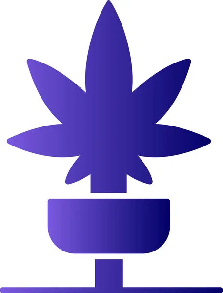 Marijuana Icon Vector Illustration — Stok Vektör