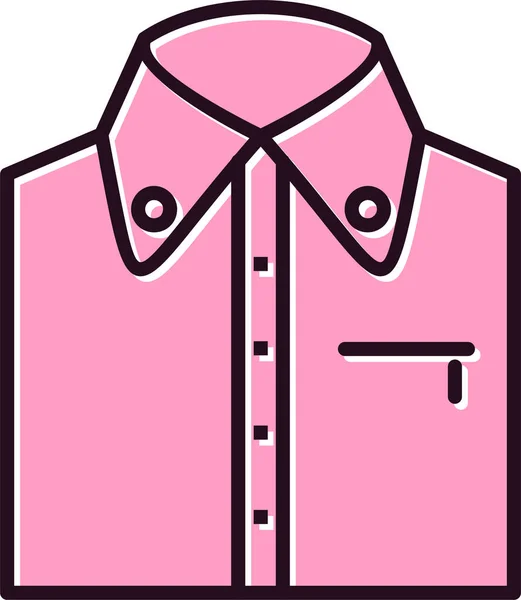 Camisa Icono Vector Ilustración — Vector de stock