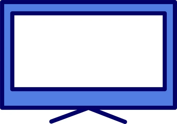 Televizní Ikona Vektorové Ilustrace — Stockový vektor