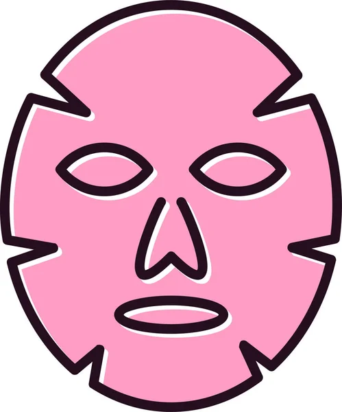 Facial Mask Web Icon Simple Illustration — ストックベクタ